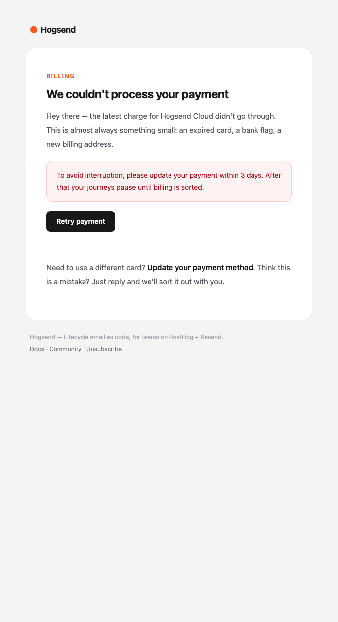 churn-payment-failed email template preview