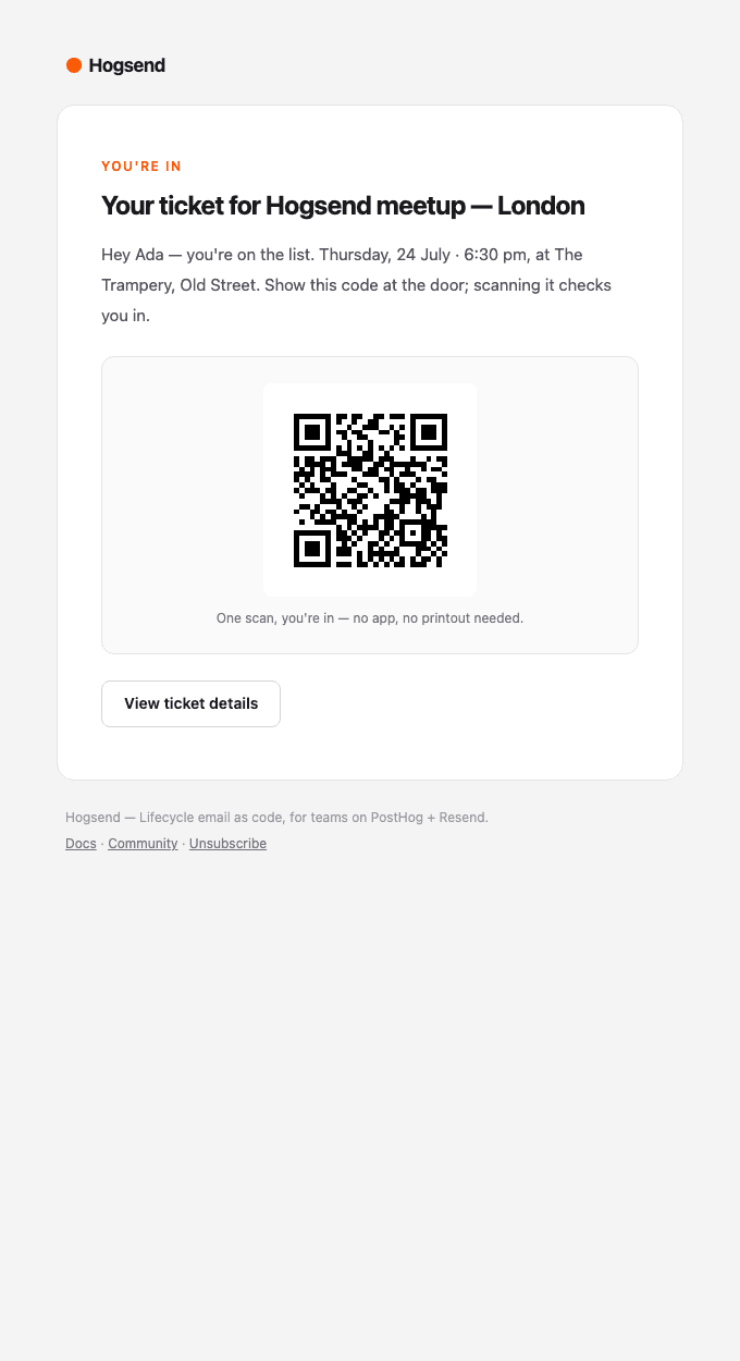 events/qr-checkin email template preview